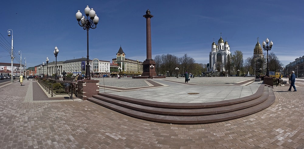 Plac Zwycięstwa w Kaliningradzie